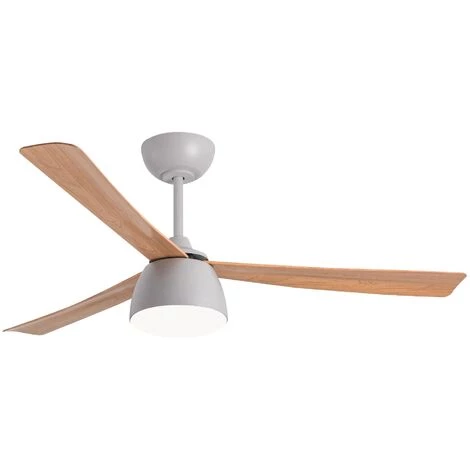 SULION Ventilateur De Plafond Moteur DC 132cm LED 24W 3CCT Bois WIFI