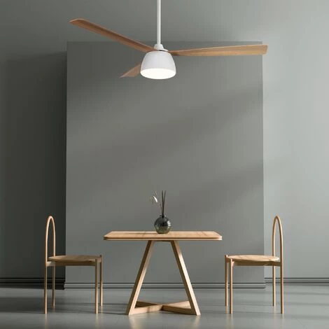 SULION Ventilateur De Plafond Moteur DC 132cm LED 24W 3CCT Bois WIFI â Image 3