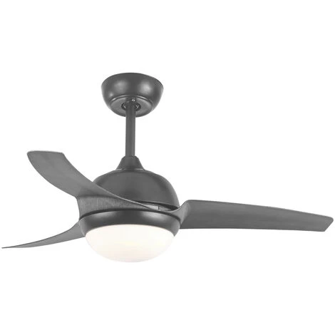 SULION Ventilateur De Plafond Moteur AC 107cm LED 18W CCT Gris