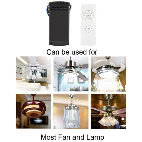 Telecommande Pour Ventilateur De Plafond,Betterlife Radio-pilotée Telecommande,contrôleur De Ventilateur, 3 Vitesses, 4 Minuteries(1 Ensemble) â Image 5