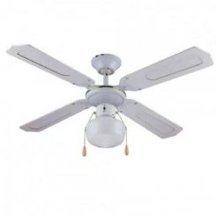 IPERBRIKO Ventilateur De Plafond Avec Ampoule Blanche Diamètre 105 Cm