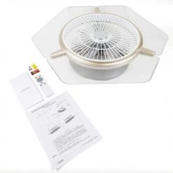 GOJOY Ventilateur De Plafond LED Plafonnier 48 W - Dimmable Moderne Simple Avec Télécommande Chambre Lampe Bureau Restaurant Salon Éclairage Plafonnier Ventilateur Dans Luminaires