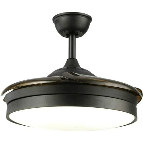 GOJOY Ventilateur De Plafond Avec éclairage Lustre De Ventilateur De Plafond Avec Lumière Dimmable 36W Design Moderne En Acrylique Avec Télécommande Pour Salon Couloirs Hall D'entrée â Image 5