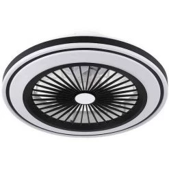Ventilateur Noir Modèle PRUGA Avec Plafond Led 80w FABRILAMP