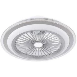 Ventilateur Avec Plafond LED SANTA ANA Argent FABRILAMP