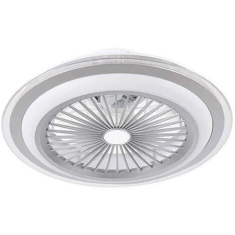 Ventilateur Avec Plafond LED SANTA ANA Argent FABRILAMP