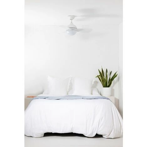 FARO BARCELONA Ventilateur De Plafond Blanc HVAR Avec Lumière â Image 5