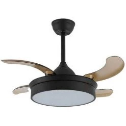 Ventilateur LED DC CALA Marron Intégré 48w FABRILAMP