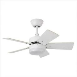 Ventilateur Blanc Modèle MARTA DC, Avec Led 36w FABRILAMP