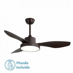 FABRILAMP AC128591302 | Ventilateur Hayate 40w 3300lm Marron 3 Asp 35/47x120d 3000-4000-6000k C/télécommande, Mémoire Et Minute
