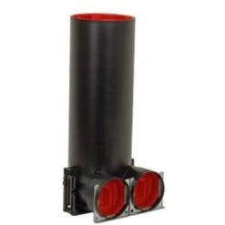 ZEHNDER Plénum De Bouche Coudé TVA-P 2x90 DN125 (2 X Ø 90 Mm) - Plénum TVA Coudé Pour Bouches D'insufflation Ou Extraction Ø 125 Mm - Pour ComfoTube Ø Extérieur 90 Mm