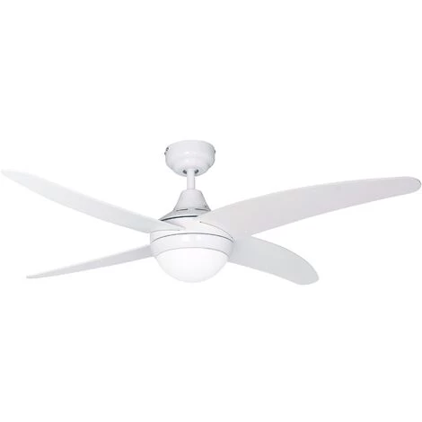 SULION Ventilateur De Plafond Moteur DC 122cm 2xE27 Blanc Anke