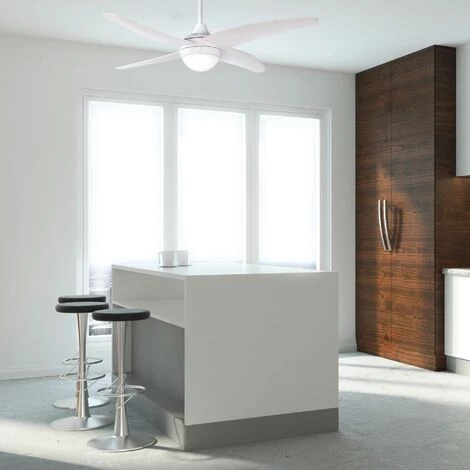 SULION Ventilateur De Plafond Moteur DC 122cm 2xE27 Blanc Anke â Image 3