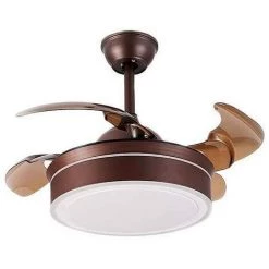 Ventilateur De Plafond 40 Cm COFFEE Brown DC Moteur TEGALUXE