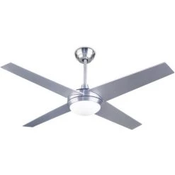 LEDS·C4 Ventilateur Ip20 Hawai R7s 100w Nickel Satiné Wengé