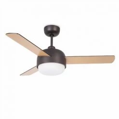 LEDS·C4 Ventilateur Ip20 Klar E27 15w Marron Cuivré Bois