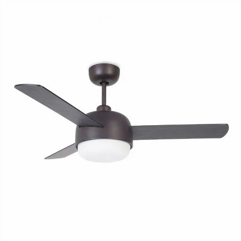 LEDS·C4 Ventilateur Ip20 Klar E27 15w Marron Cuivré Bois â Image 4