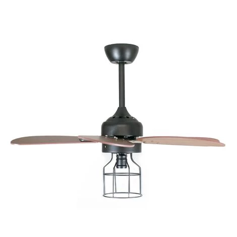 KLASS FAN Ventilateur De Plafond DC Ultra Silencieux Avec Pales En Noyer 91,5 Cm Et Lumière - Noir â Image 4