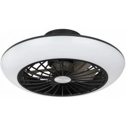 ETC-SHOP Ventilateur De Plafond Avec éclairage Plafonnier Silencieux Avec Ventilateur Plafonnier Chambre à Coucher, Fonction Mémoire De Refroidissement, 18 Watts LED 1100lm 3000K, DxH 30x12 Cm