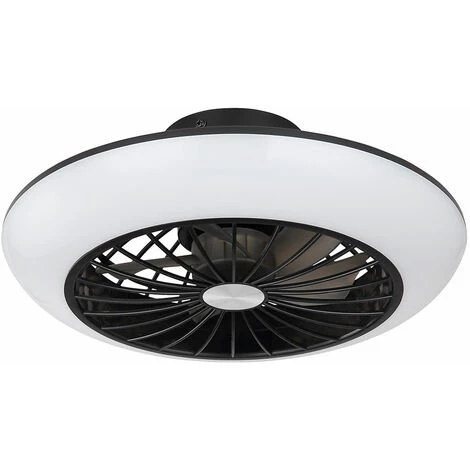 ETC-SHOP Ventilateur De Plafond Avec éclairage Plafonnier Silencieux Avec Ventilateur Plafonnier Chambre à Coucher, Fonction Mémoire De Refroidissement, 18 Watts LED 1100lm 3000K, DxH 30x12 Cm