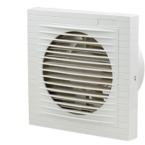 Hengda Ventilateur De Salle De Bain Ventilateur Mural Avec Déflecteur De Refoulement 150mm Hotte Aspirante Toilette Cuisine - Blanc