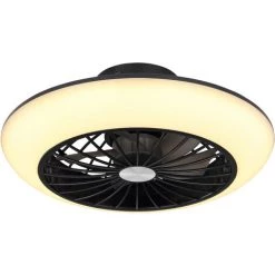 GLOBO Ventilateur De Plafond Lafee Noir Avec LED