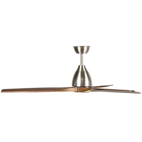QAZQA Levant - LED Ventilateur De Plafond Moderne - 1 Lumière - Ø 130 Cm - Marron - Moderne - Éclairage Intérieur - Salon I Chambre I Cuisine I Salle à Manger - Marron â Image 2