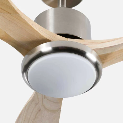 Ventilateur De Plafond Avec 3 Lames 56W 6 Vitesses Alaska Natural Wood Dayron â Image 2