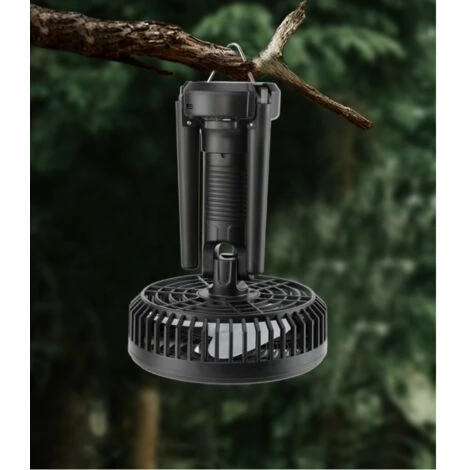 LITZEE Petit Ventilateur De Plafond Rechargeable Par USB - Portable - Intensité Variable - Pour L'extérieur Et L'intérieur - À Suspendre - Lampe De Nuit Multifonction â Image 2