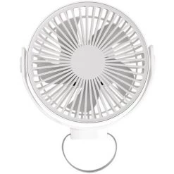 LITZEE Ventilateur De Plafond Mobile :Ventilateur De Plafond Mobile Avec Crochet De Suspension, (mini Ventilateur De Plafond) Blanc