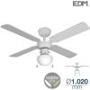 EDM 33800 CARIBE VENTILATEUR DE PLAFOND BLANC 50W Ø PALES 102 Cm.