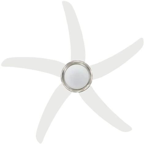 SUPERMARKET Ventilateur De Plafond Orné Avec Lampe 128 Cm Blanc â Image 5