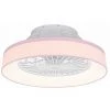 QAZQA Emily - LED Ventilateur De Plafond Moderne - 1 Lumière - Ø 47 Cm - Rose - Moderne - Éclairage Intérieur - Salon I Chambre I Cuisine I Salle à Manger - Rose