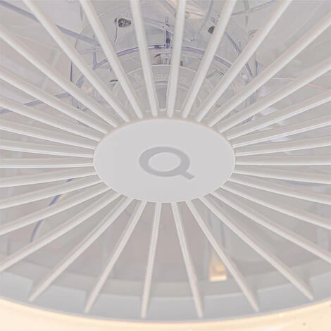 QAZQA Emily - LED Ventilateur De Plafond Moderne - 1 Lumière - Ø 47 Cm - Rose - Moderne - Éclairage Intérieur - Salon I Chambre I Cuisine I Salle à Manger - Rose â Image 4