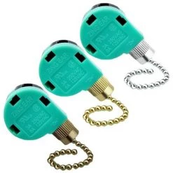 Paquet De 3 Commandes De Vitesse De Remplacement Pour Interrupteur De Ventilateur De Plafond Pour Ventilateur De Plafond, Appliques Murales, éClairage D'Armoire ZE-268S6（3 Pcs） 56Vingt