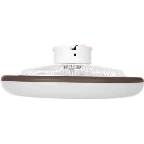 SUPERSELLER Ventilateur De Plafond Avec éclairage LED Vitesse Du Vent Réglable Avec Télécommande Sans Batterie 36W Plafonnier LED Moderne Pour Chambre Salon Salle à Manger - Marron – Image 3