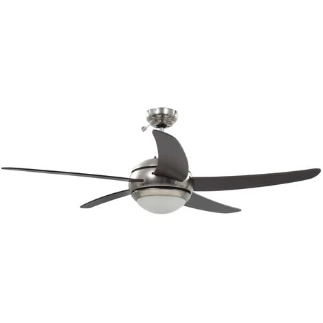 VIDAXL Ventilateur De Plafond Orné Avec Lampe 128 Cm Marron - Chauffage Et Climatisation - Ventilateurs - Ventilateurs De Plafond - Brun - Brun â Image 3