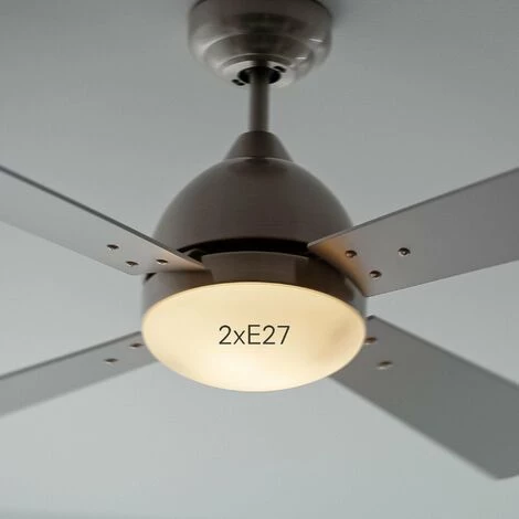 LEDS·C4 IP20 Borneo E27 15W Nikel Santininado Blanco Fan â Image 3