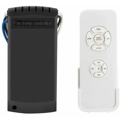 ECHOO Telecommande Pour Ventilateur De Plafond,radio-pilotée Telecommande,contrôleur De Ventilateur, 3 Vitesses, 4 Minuteries(1 Ensemble)